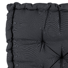 Futon Oxford Preto 60x60cm Inspire