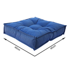 Futon para Jardim Retangular Liso Azul 45x45cm