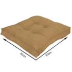 Futon Poliéster Marrom 60x60 Próxima