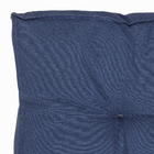 Futon Quadrado Alto 60x60cm Azul Mariho Próxima Têxtil