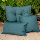 Futon Quadrado Alto 60x60cm Verde Próxima Têxtil