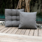 Futon Retangular Alto 60x60cm Cinza Acquablock Próxima Têxtil