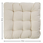 Futon Rústico Bege 40x40cm