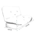 Futon Solteiro Dobrável Oriental Confort Plus Azul Turquesa