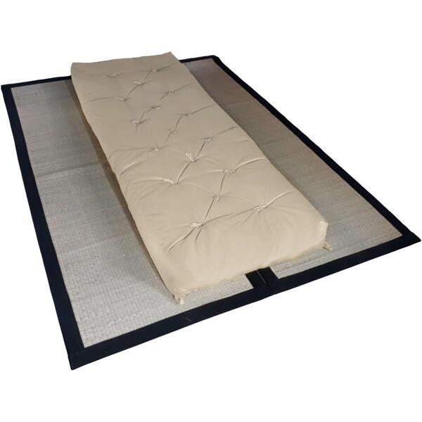 Futon Solteiro Dobrável Oriental Confort Plus Bege