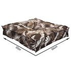 Futton Alto 50x50cm  Asturias Folhagem Marrom