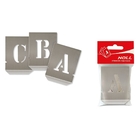 Gabarito Alfabeto De Chapa Vazada 25mm