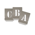 Gabarito Alfabeto De Chapa Vazada 25mm