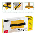 Gabarito Copiadora De Contornos - Guia Perfis - Grande 25cm