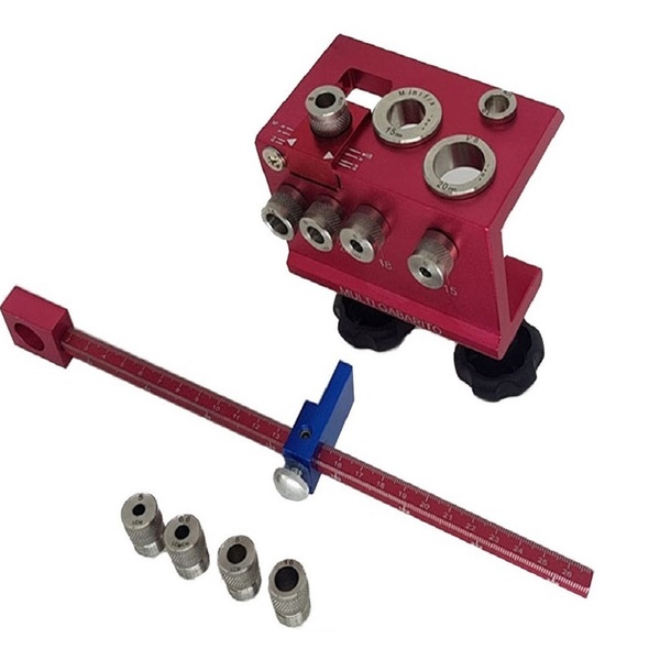 Gabarito Multi Para Furacões Cavilha E Minifix 1002001 Lcm