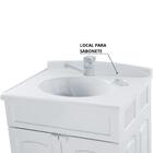 Gabinete 02 Portas Para Banheiro Com Lavatório + Armário + To