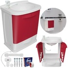 Gabinete 02 Portas Suspenso Para Banheiro Com Lavatório + Tor