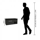 Gabinete 1 Porta 1 Gaveta Sem Cuba Gab1010  Marrom