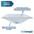 Gabinete 1 Porta Branco 100% Mdf Com Cuba De Sobrepor Quadrad