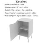 Gabinete 1 Porta Com Cuba Para Banheiro Bn3630x41 Tecno Mobili