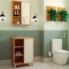 Gabinete 1 Porta Correr 60 Cm Espelheira Cj7250 Faem