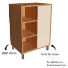 Gabinete 1 Porta De Correr 5 Nichos 60 Cm Bl7250 Faem