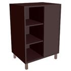 Gabinete 1 Porta De Correr 5 Nichos 60 Cm Bl7250 Faem