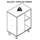 Gabinete 1 Porta De Correr 5 Nichos 60 Cm Bl7250 Faem