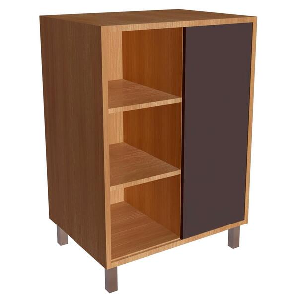 Gabinete 1 Porta De Correr 5 Nichos 60 Cm Bl7250 Faem