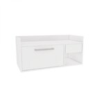 Gabinete 1 Porta E 1 Gaveta Sem Cuba Gab1010  Branco