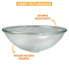 Gabinete 1 Porta E Cuba Pia Vidro De Apoio Redonda 29cm Para