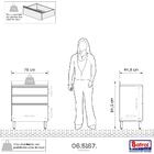 Gabinete 2 Gavetas 1 Gavetão 70cm Top Class