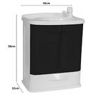 Gabinete 2 Portas Suspenso Para Banheiro Com Lavatório + Armá