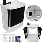 Gabinete 2 Portas Suspenso Para Banheiro Com Lavatório + Torn