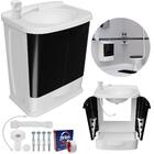 Gabinete 2 Portas Suspenso Para Banheiro Com Lavatório + Torn