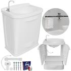 Gabinete 2 Portas Suspenso Para Banheiro Com Lavatório + Torn