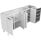 Gabinete 4 Portas 4 Gavetas 1,80 Class Master - Colormaq - Br