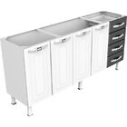 Gabinete 4 Portas 4 Gavetas 1,80 Class Master - Colormaq - Br