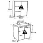Gabinete 60 Cm Espelheira E Cuba Branca Cj7250 Faem
