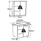 Gabinete 60 Cm Espelheira E Cuba Preta Cj7250 Faem