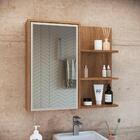 Gabinete 80 Cm Espelheira E Cuba Branca Cj2001 Faem