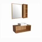 Gabinete 80cm Alice Mel Arenas Com Espelheira E Cuba Branca E