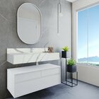 Gabinete 80cm X 37,5cm Alto Padrão Genebra Branco