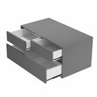 Gabinete 80cm X 37,5cm Alto Padrão Genebra Grafite