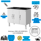 Gabinete Aço De Lavanderia Resistente Moderno Espaçoso