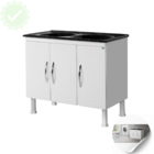 Gabinete Aço De Lavanderia Resistente Moderno Espaçoso