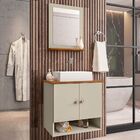 Gabinete Arm Banheiro Deli 2 Portas Com Cuba Torino Branca