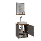 Gabinete Arm Banheiro Lima 1 Porta Com Cuba Tulipa Branca