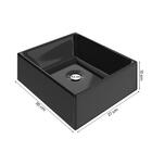 Gabinete Arm Banheiro Lima 1 Porta Com Cuba Tulipa Preta