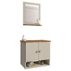 Gabinete Armário 2 Portas Banheiro Com Espelho Deli