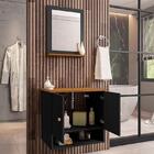 Gabinete Armário 2 Portas Banheiro Com Espelho Deli