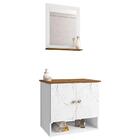 Gabinete Armário 2 Portas Banheiro Com Espelho Deli