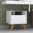 Gabinete Armário Banheiro 40 Cm Com Pés Retrô Multimóveis Mp5