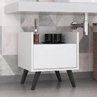 Gabinete Armário Banheiro 40 Cm Com Pés Retrô Multimóveis Mp5