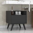 Gabinete Armário Banheiro 40 Cm Com Pés Retrô Multimóveis Mp5